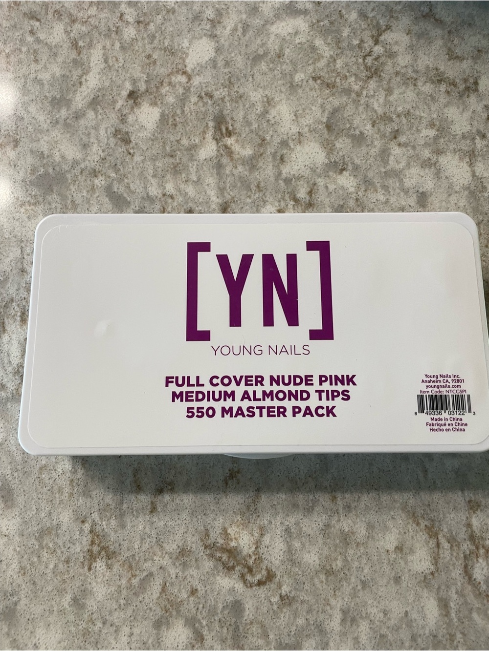 NEW Full Cover Pink Medium Almond Tips - 550 Pack -NEVER USED!